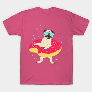 donut pug - lifebuoy T-Shirt